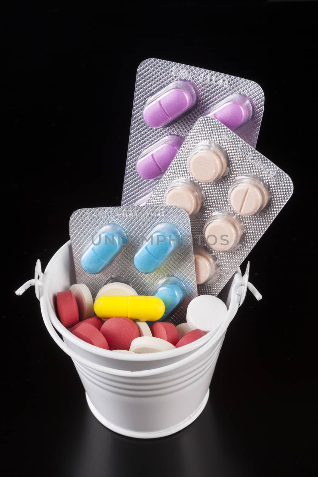 Bucket of Pills by orcearo