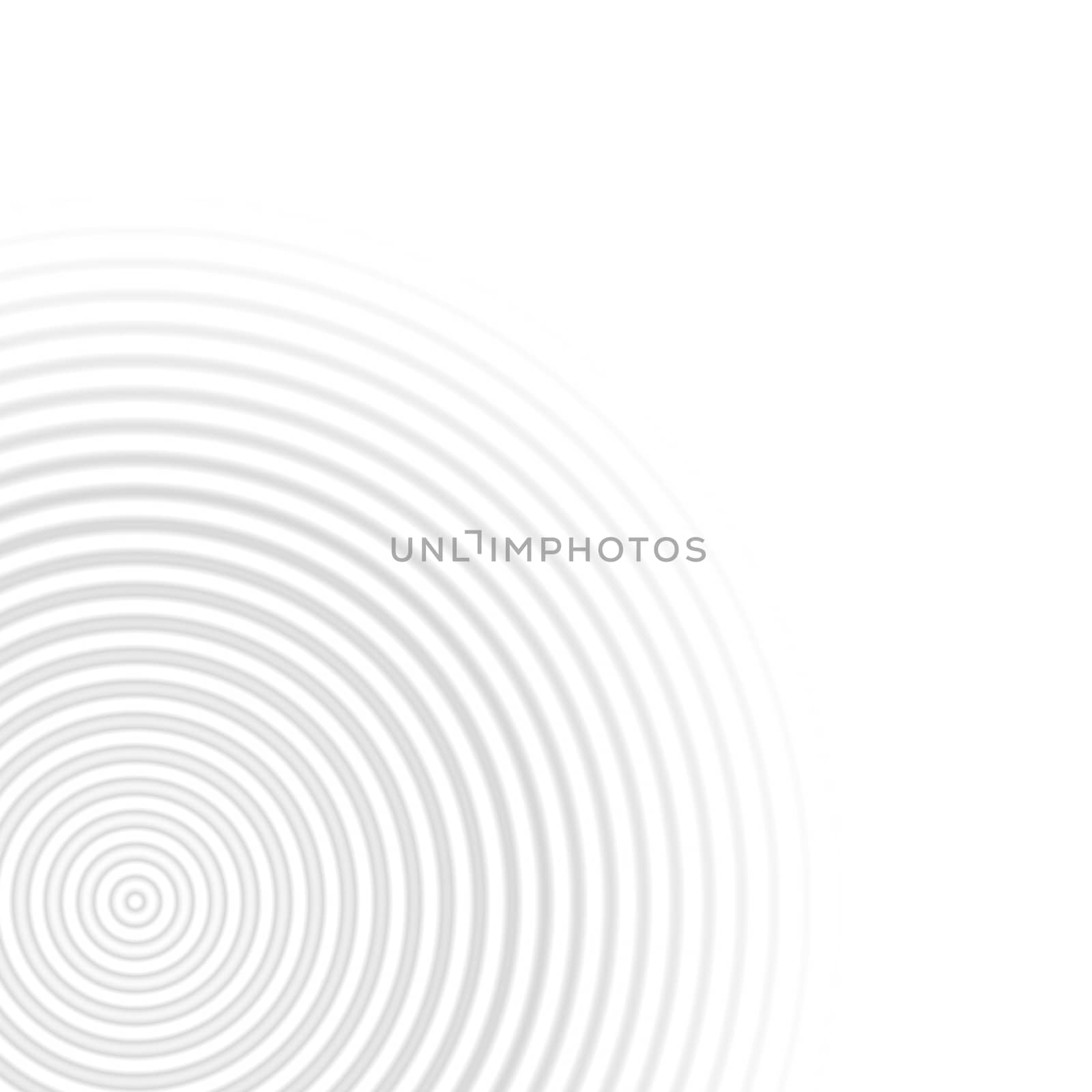 Abstract circle effect on white background