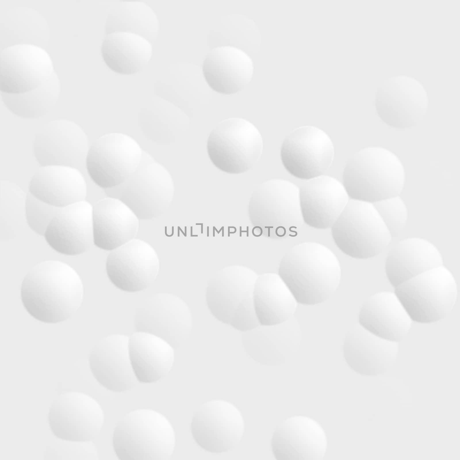 Abstract white bubble or circle pattern, soft background