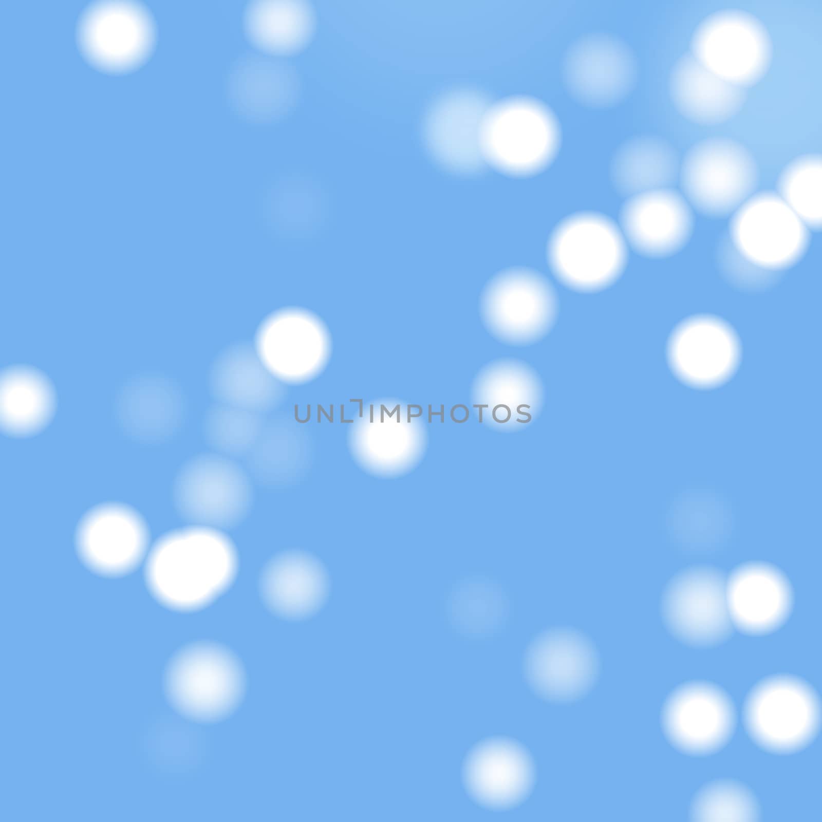 Bokeh light effect with blue sky background