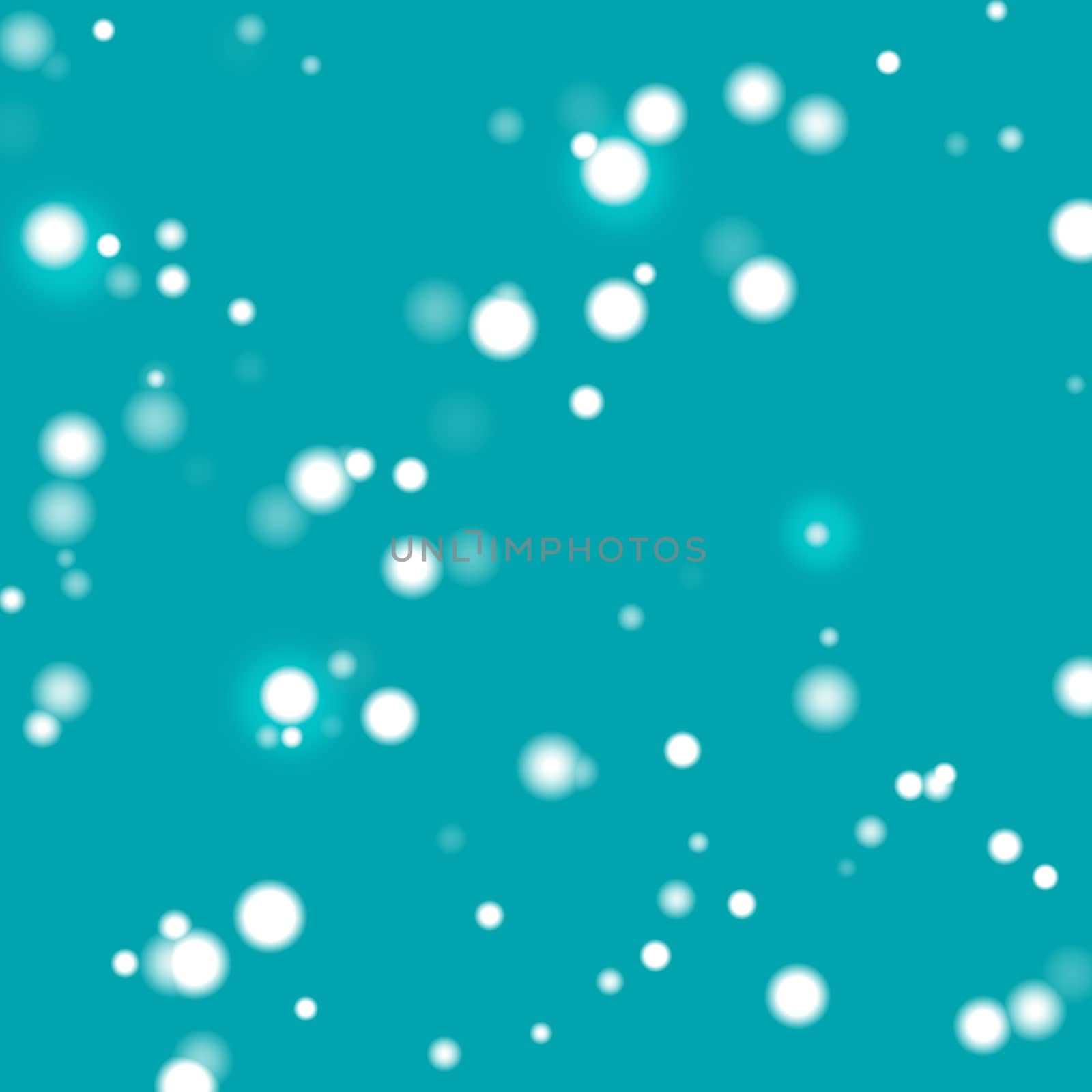 Falling snow effect with abstract green background