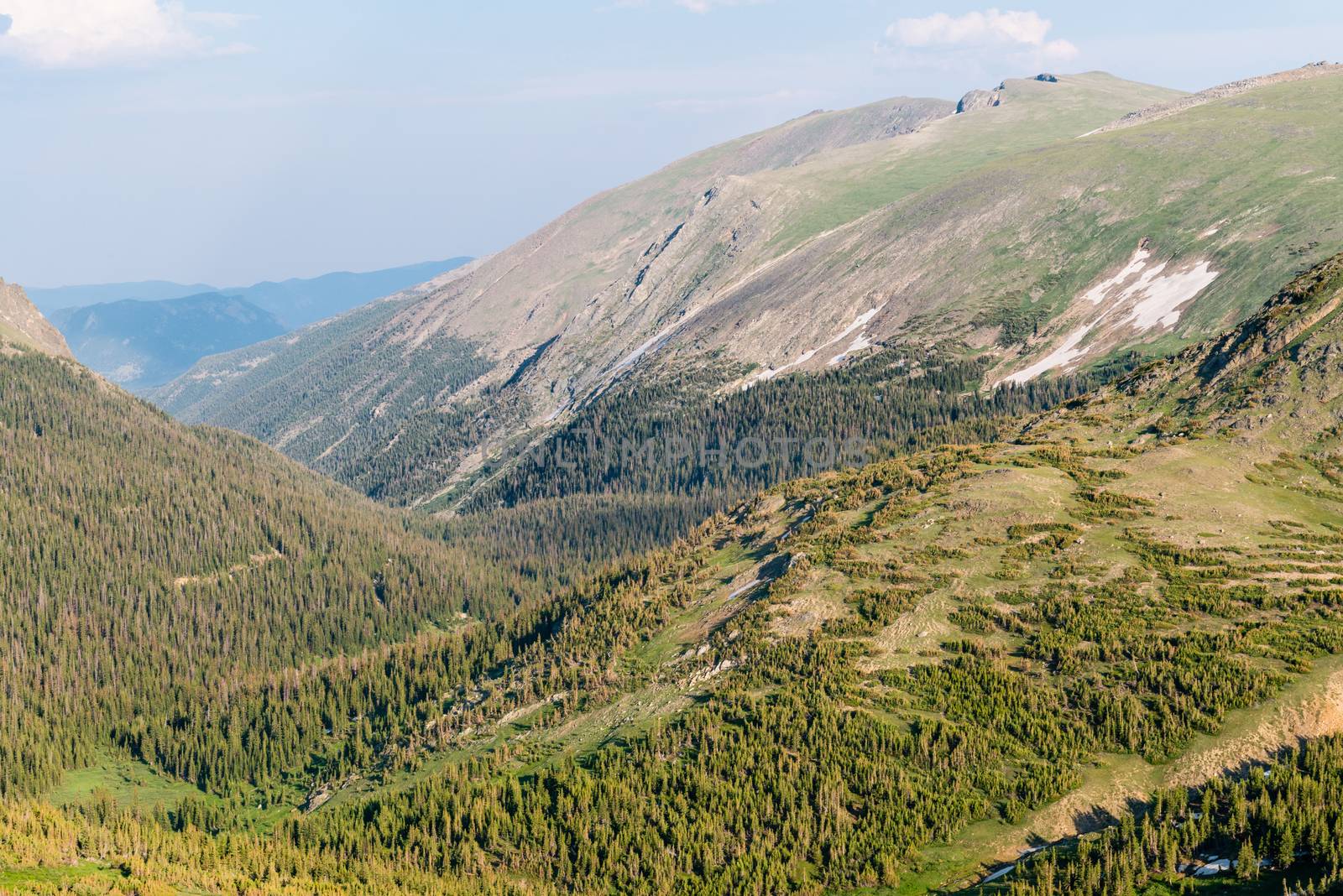 Trail Ridge Road to the alpine tundra in Rocky Mountain National Park, Colorado by Njean
