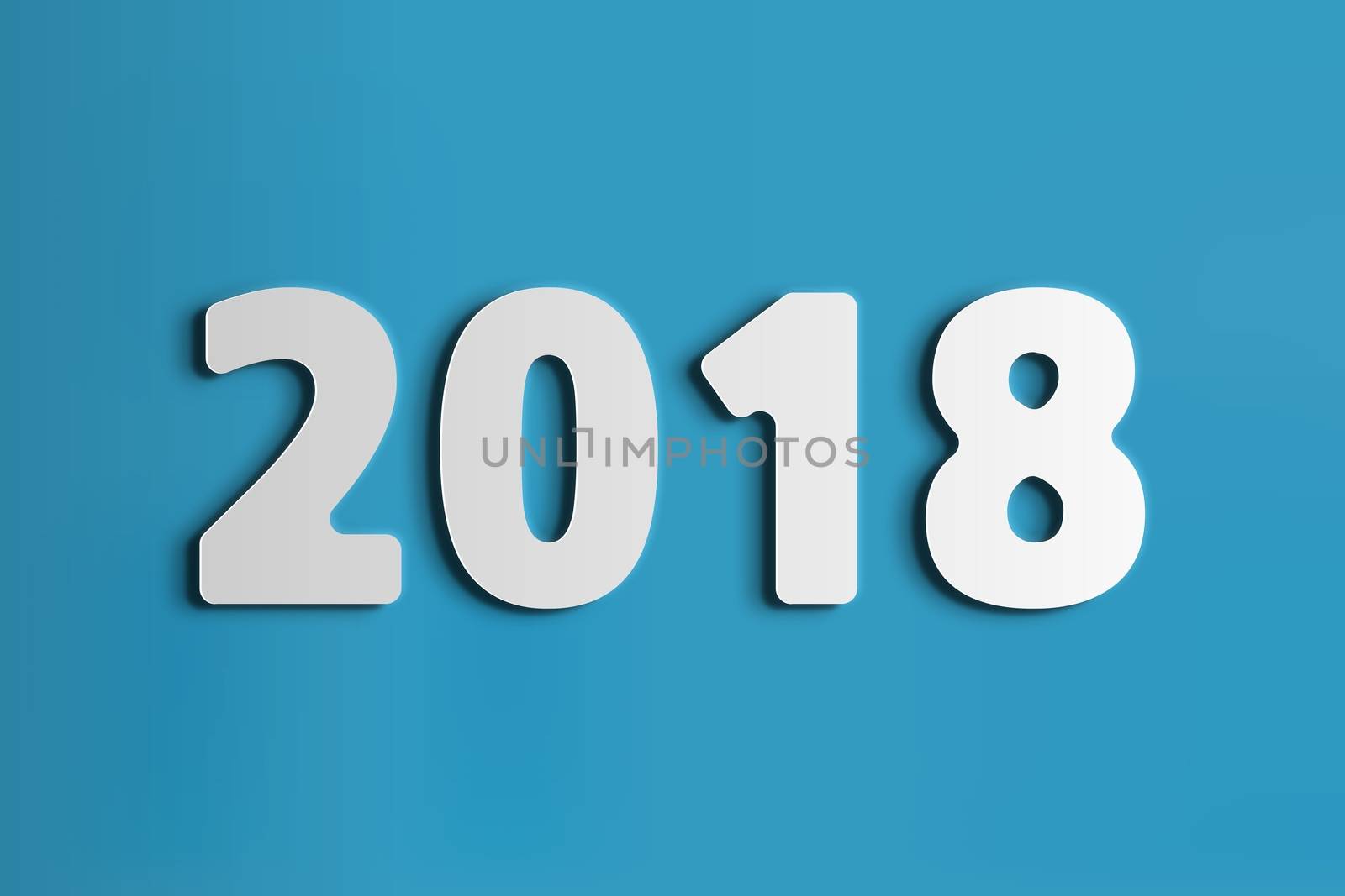 White 2018 symbol, Date 2018 on a green background.