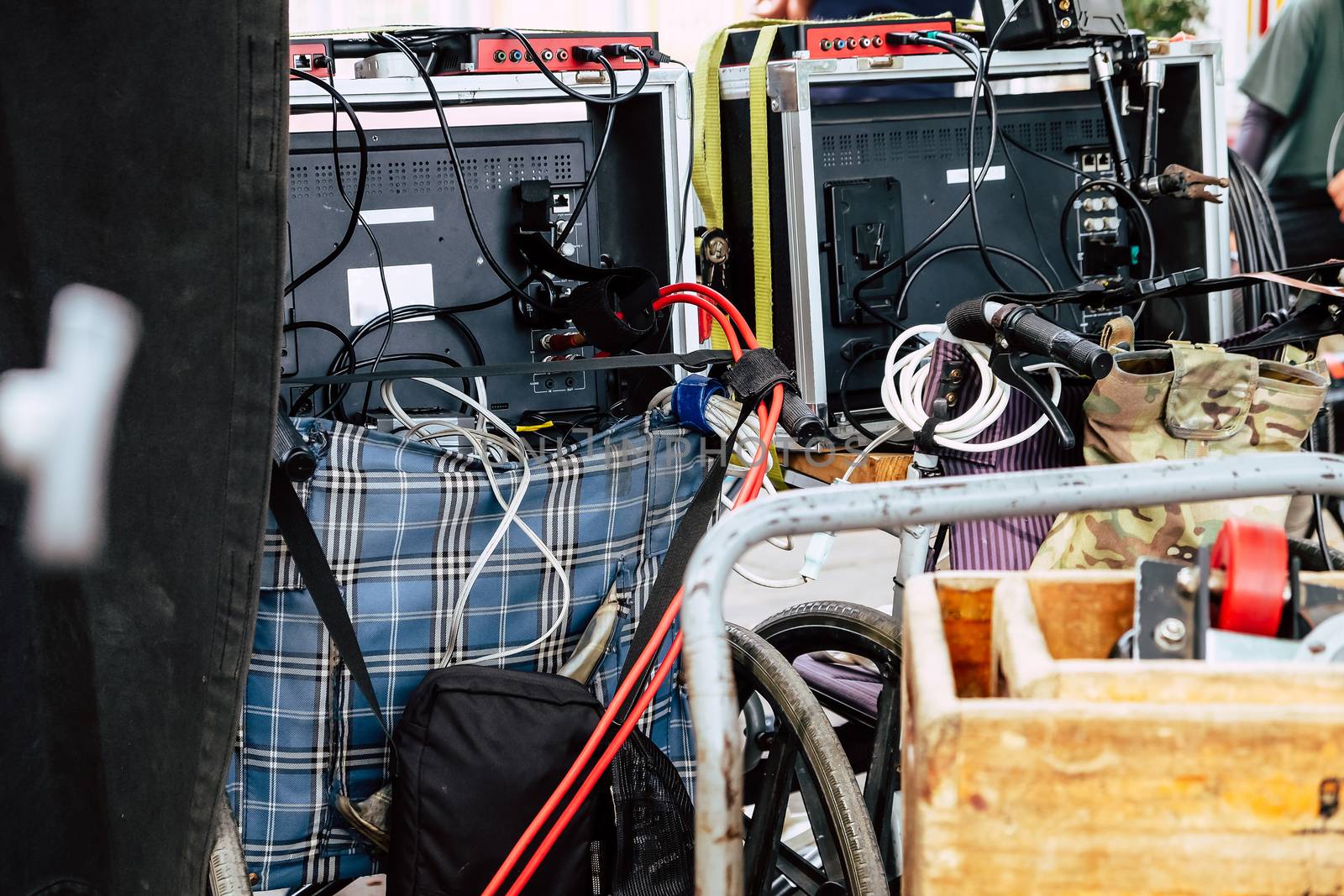 Film Crew,Studio shooting set