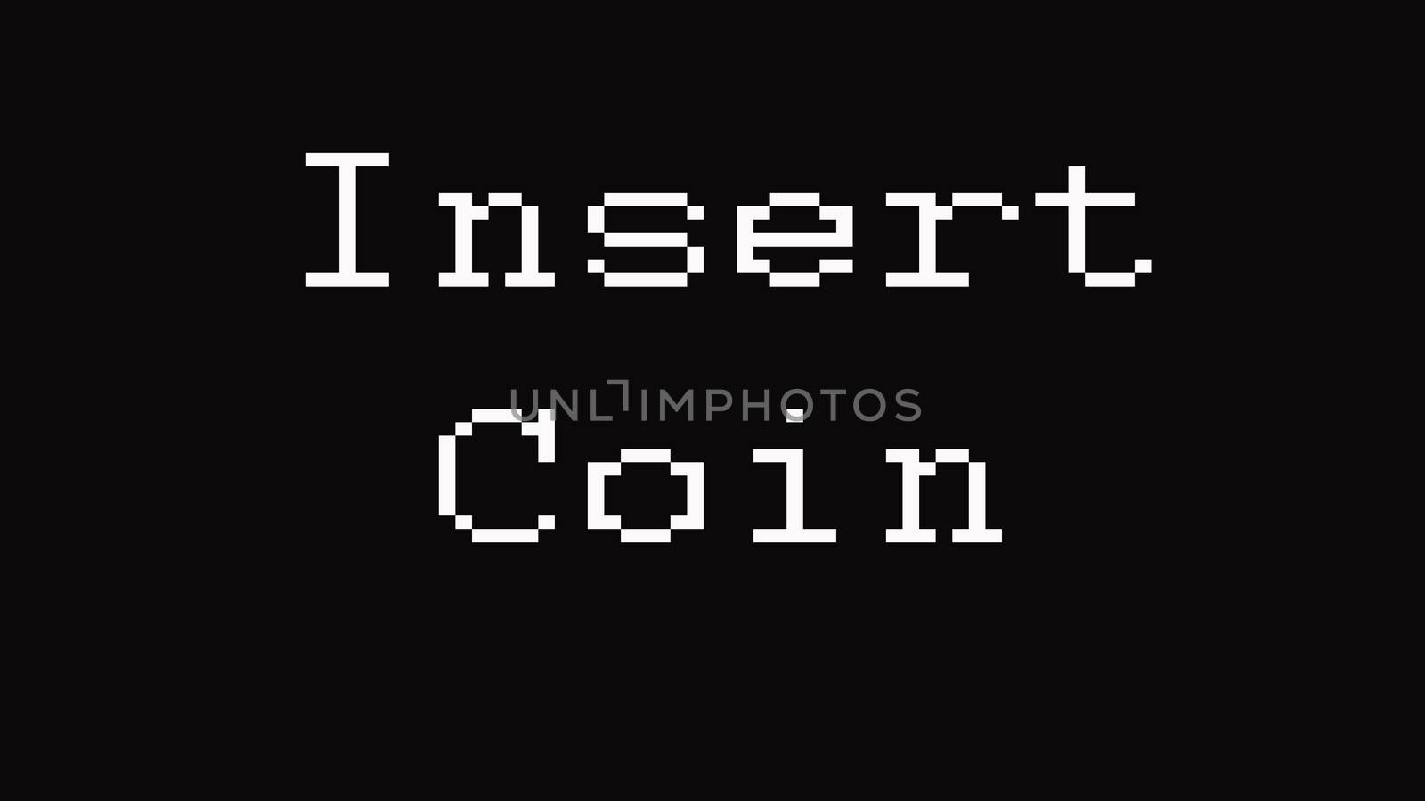 Insert Coin Classic Arcade. Game Over in text titles. by dacasdo