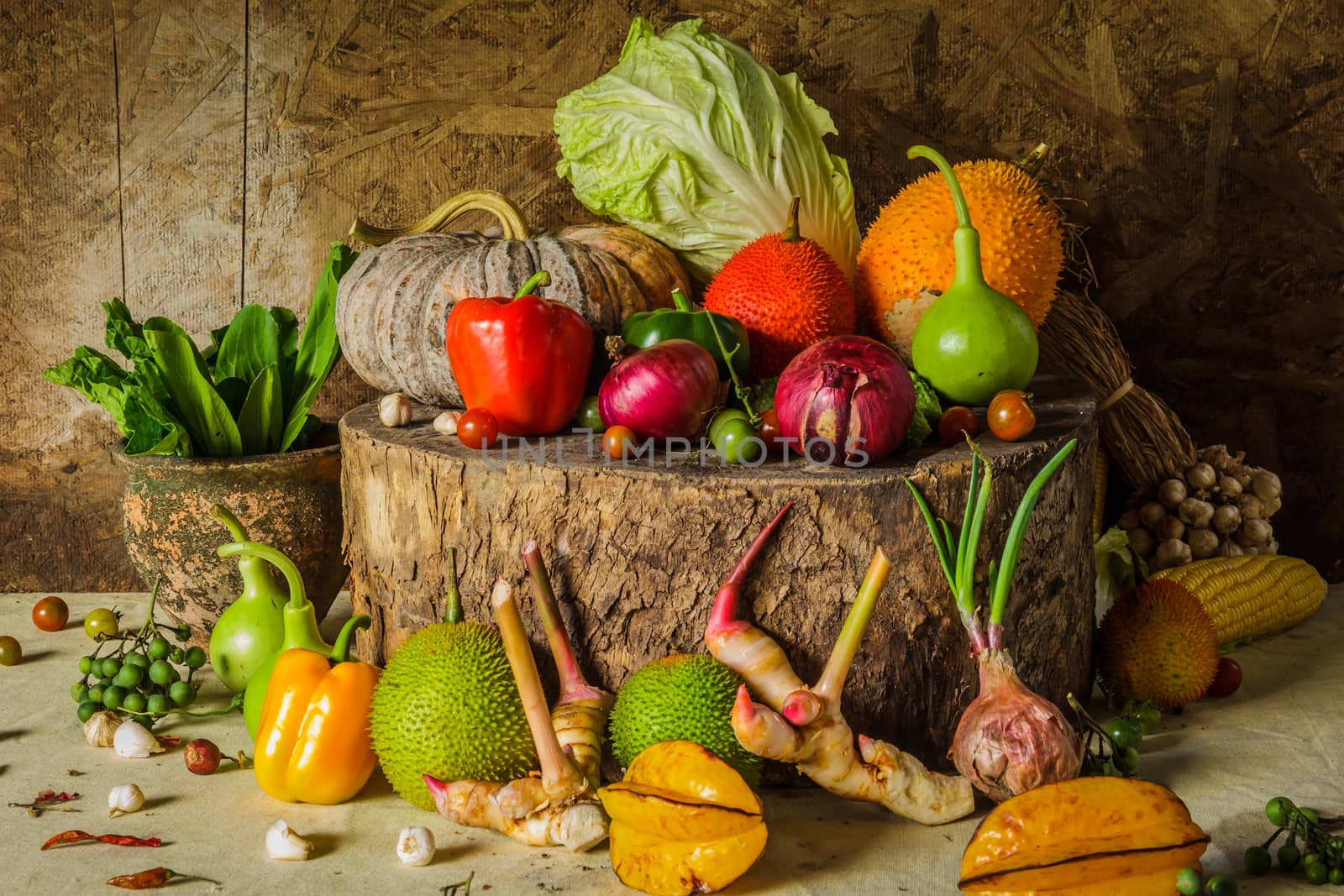 still life Vegetables and fruits. by photosam
