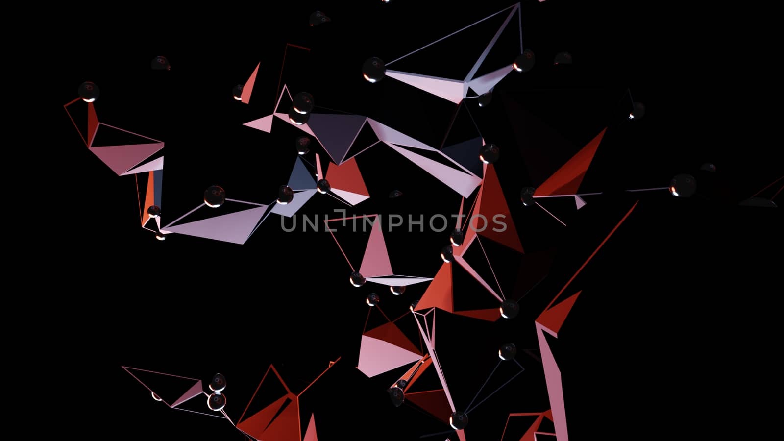 Big Data Abstract Background. Plexus effect. Network Connection Structure. 3d Illustration