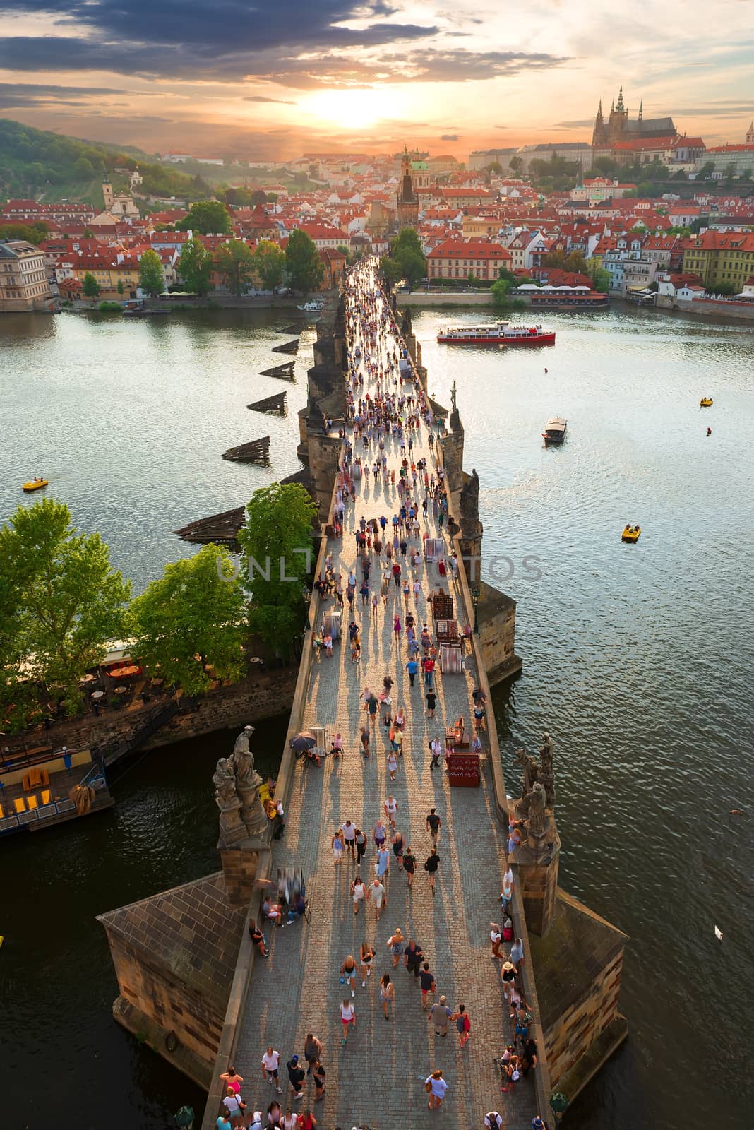 View on Charles Bridge by Givaga