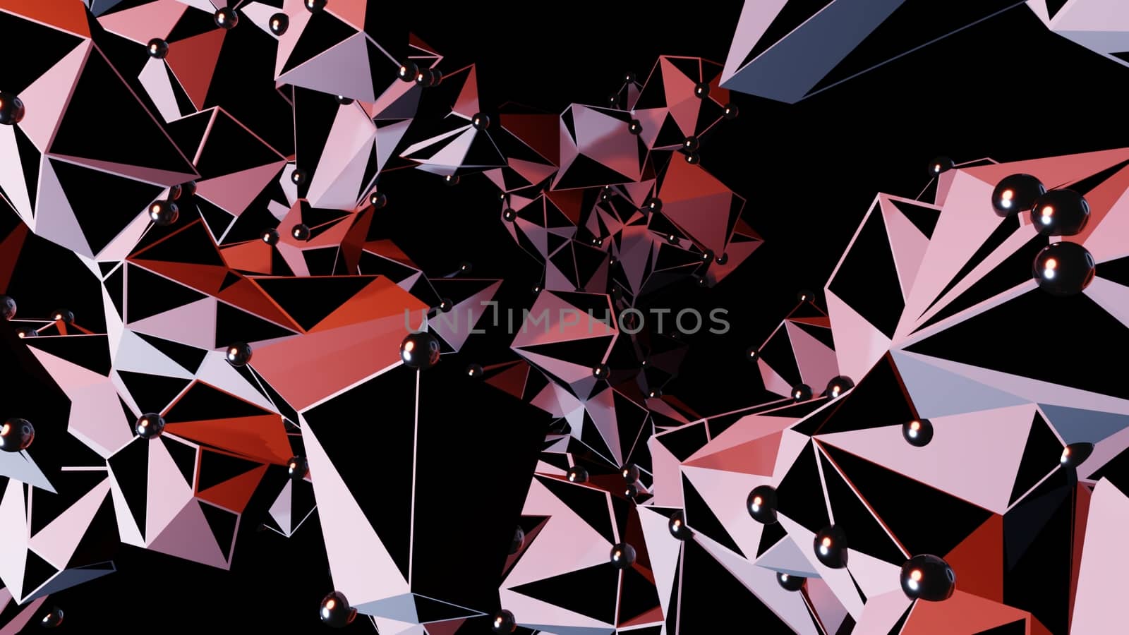Big Data Abstract Background. Plexus effect. Network Connection Structure. 3d Illustration