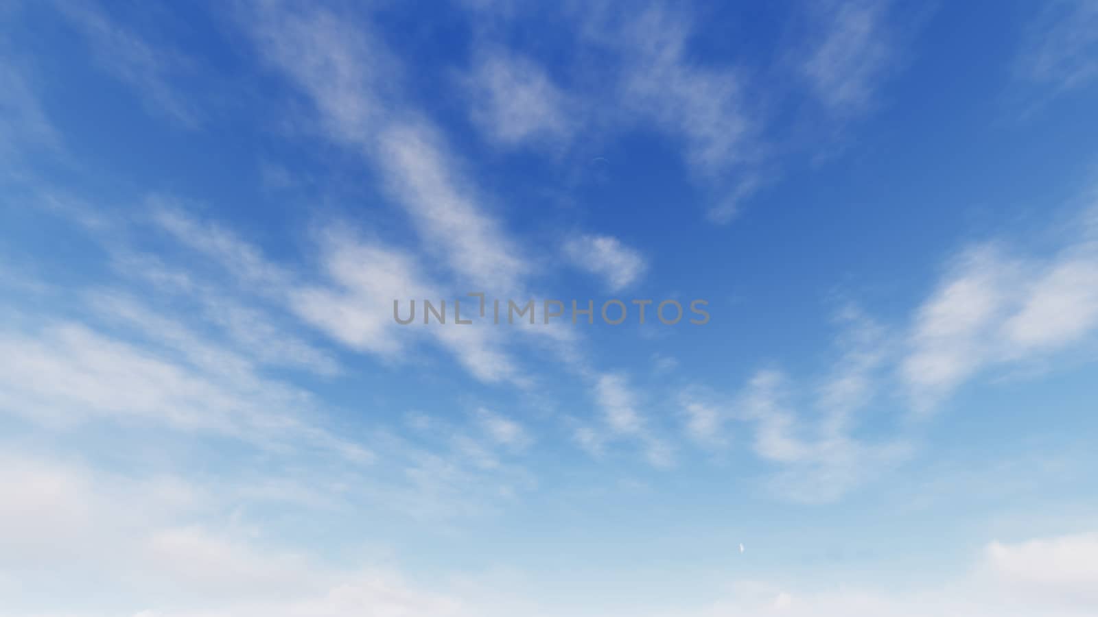 Cloudy blue sky abstract background, blue sky background with tiny clouds, 3d rendering

