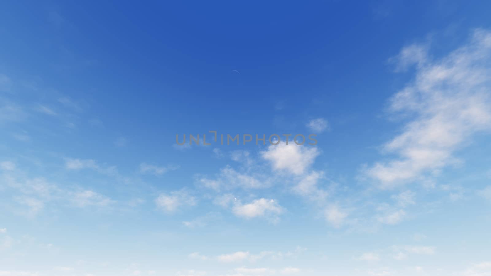 Cloudy blue sky abstract background, blue sky background with tiny clouds, 3d rendering

