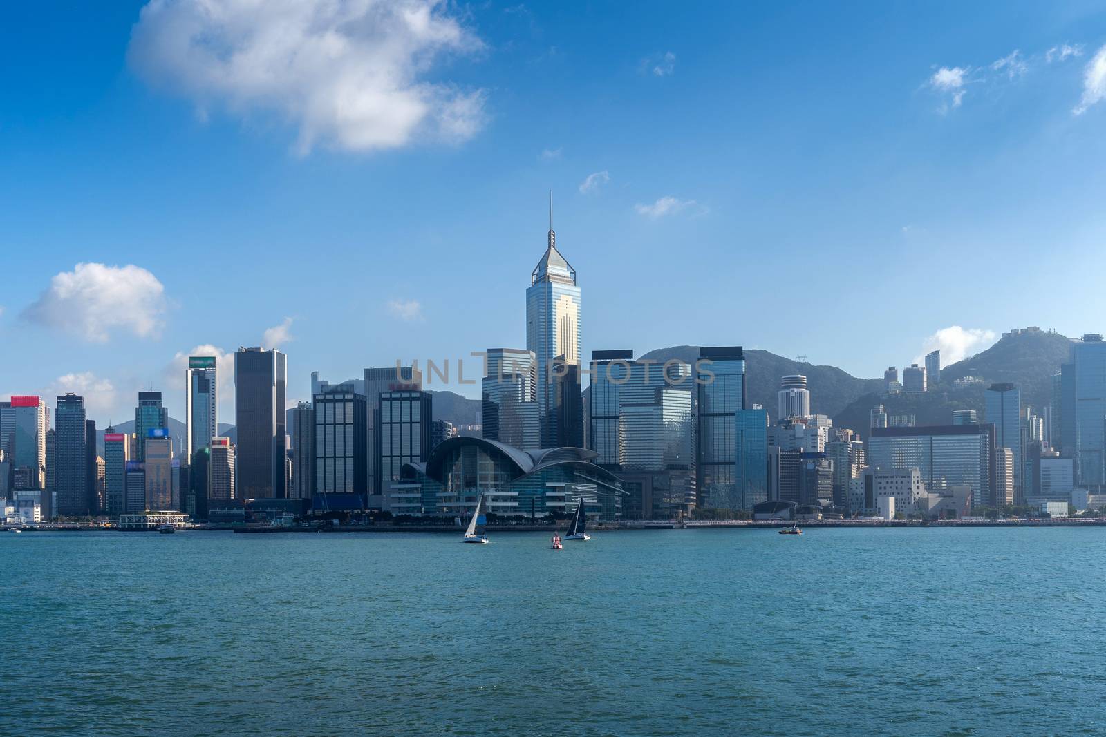 Hong Kong cityscape.
