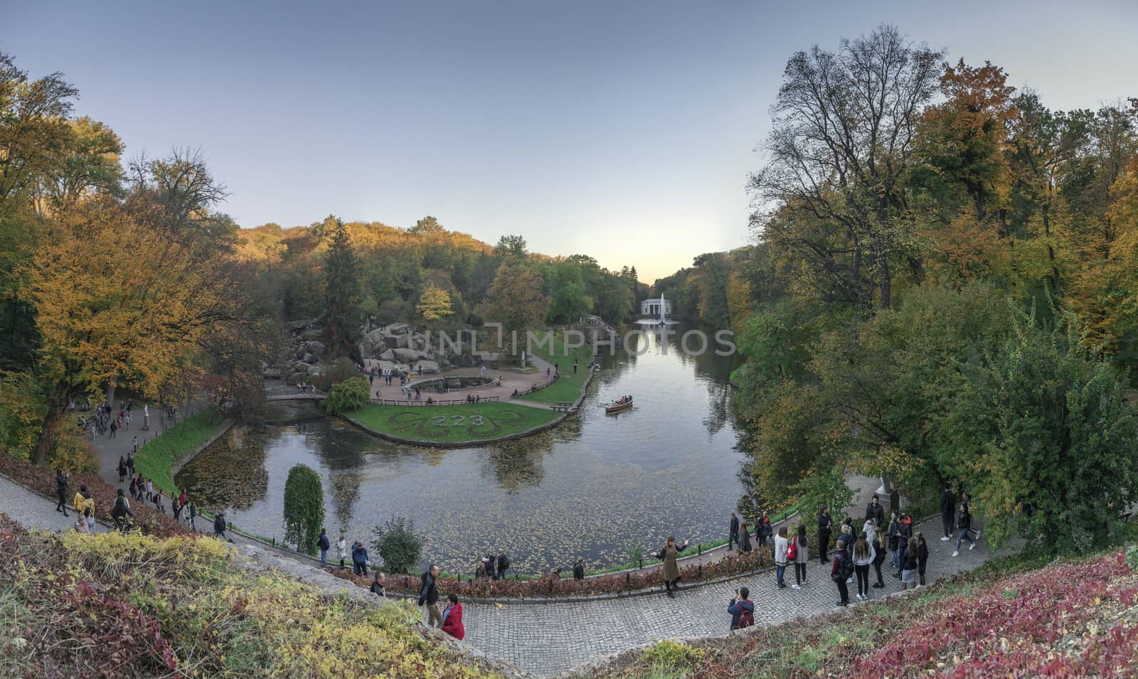 Uman, Ukraine - 10.13.2018. Amazing autumn time in Sophia Park in Uman, Ukraine