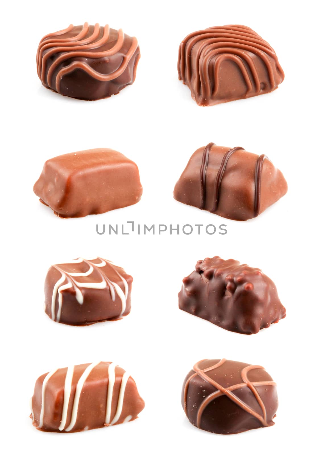 Chocolate isolated on a white background