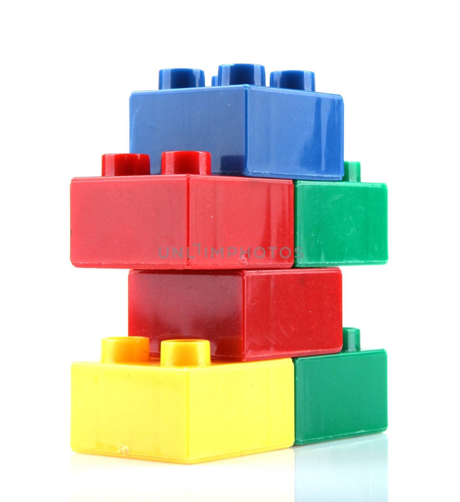 Building Blocks Isolated On White by nenovbrothers