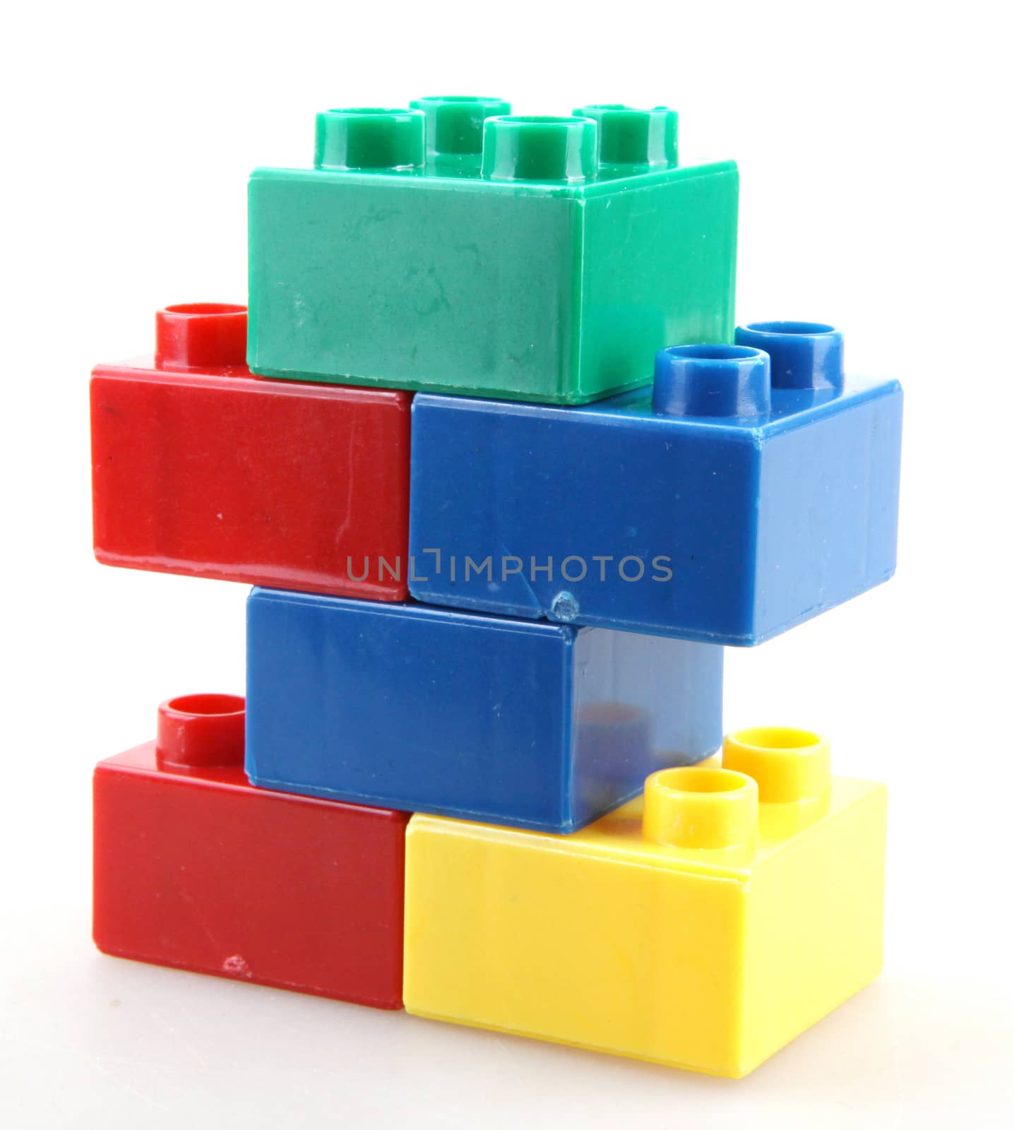Building Blocks Isolated On White by nenovbrothers
