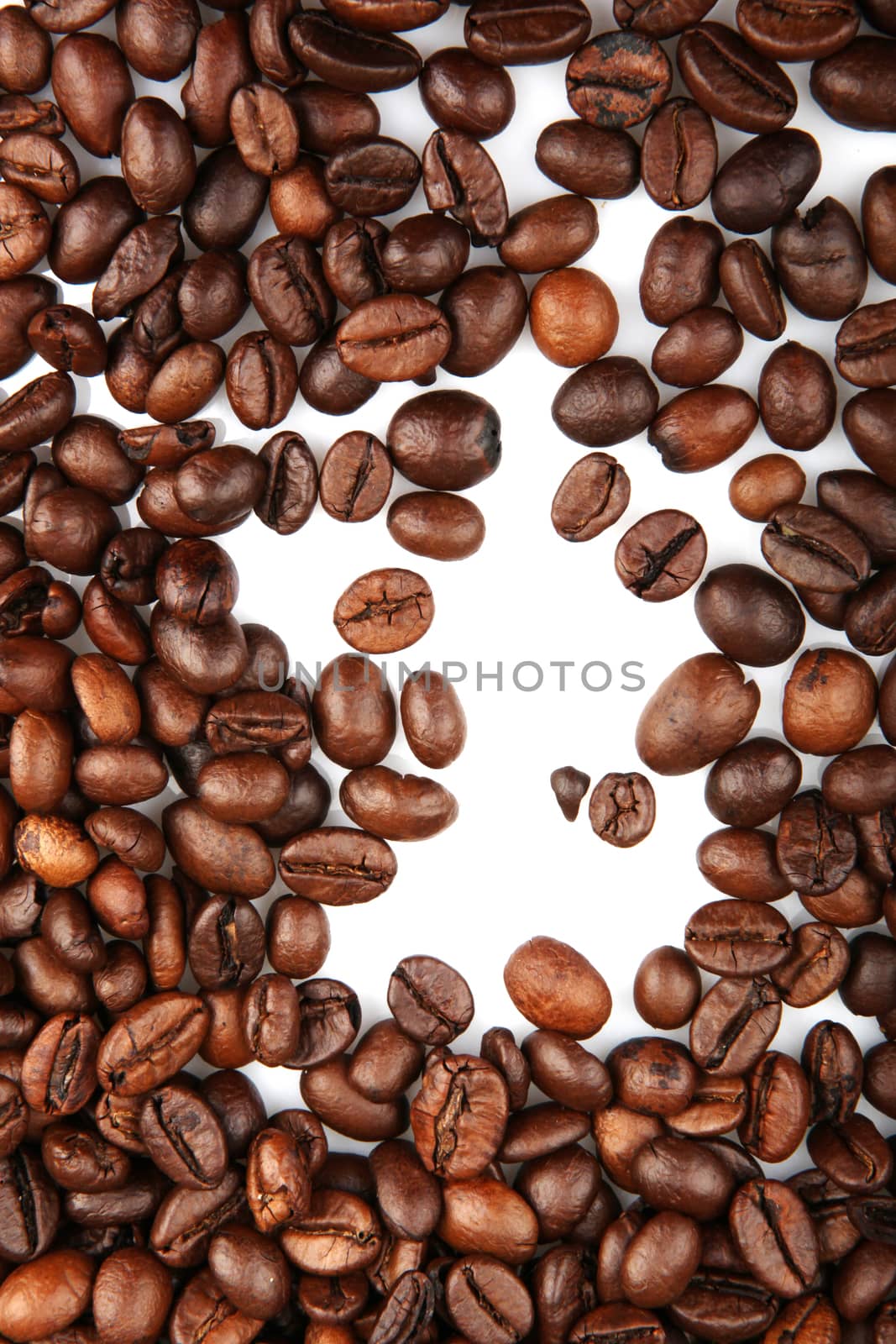 Coffee Beans isolated on white by nenovbrothers
