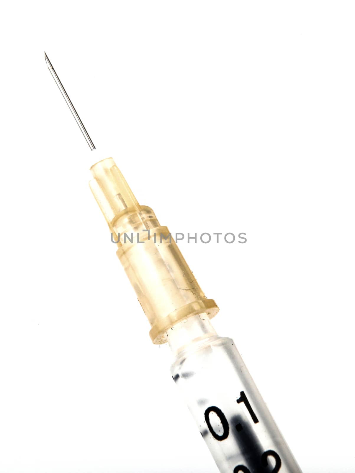 Syringe on white background by nenovbrothers
