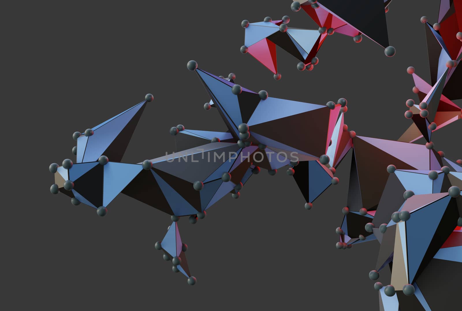 Big Data Abstract Background. 3d Illustration by cherezoff