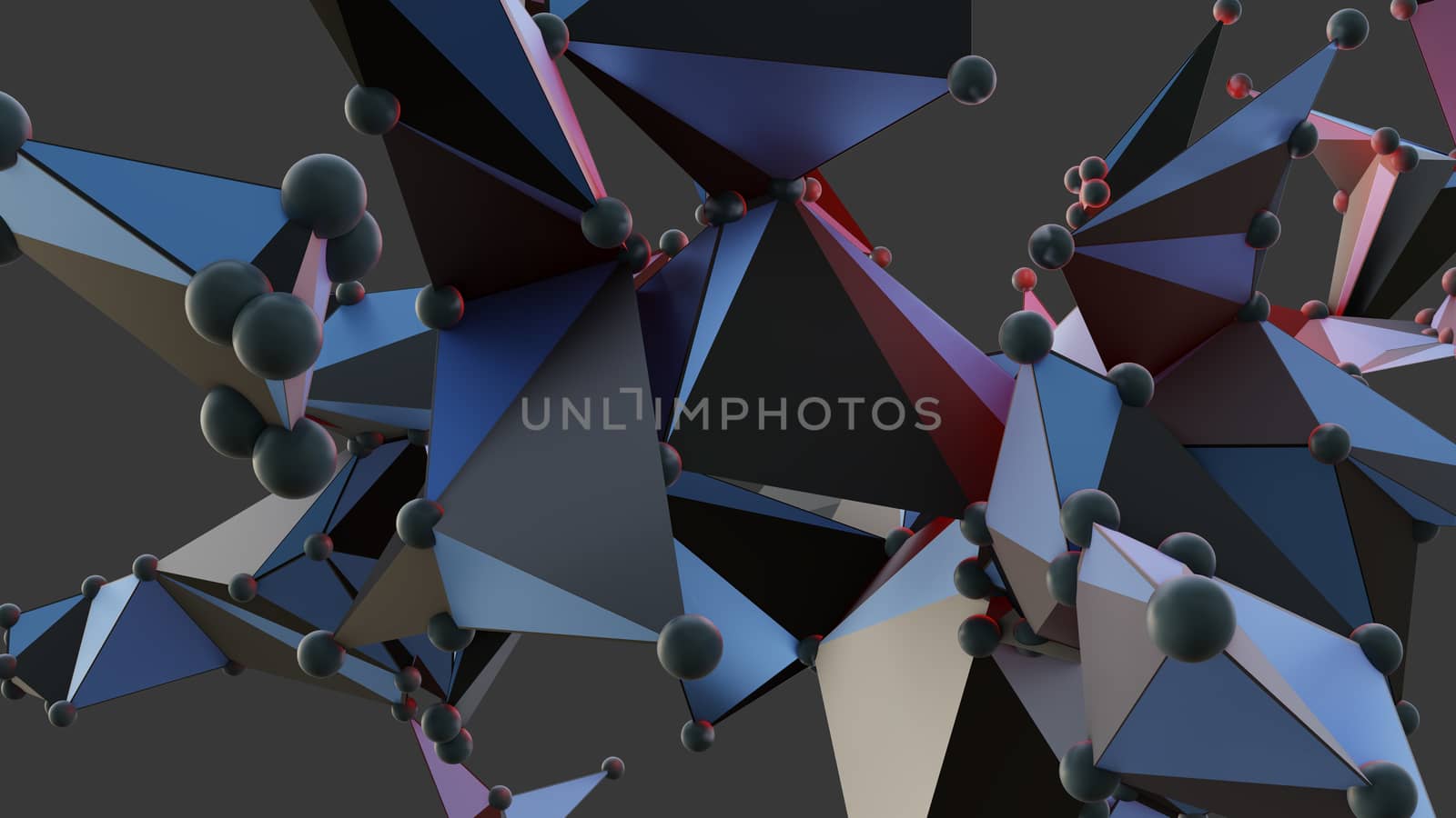 Big Data Abstract Background. Plexus effect. Network Connection Structure. 3d Illustration