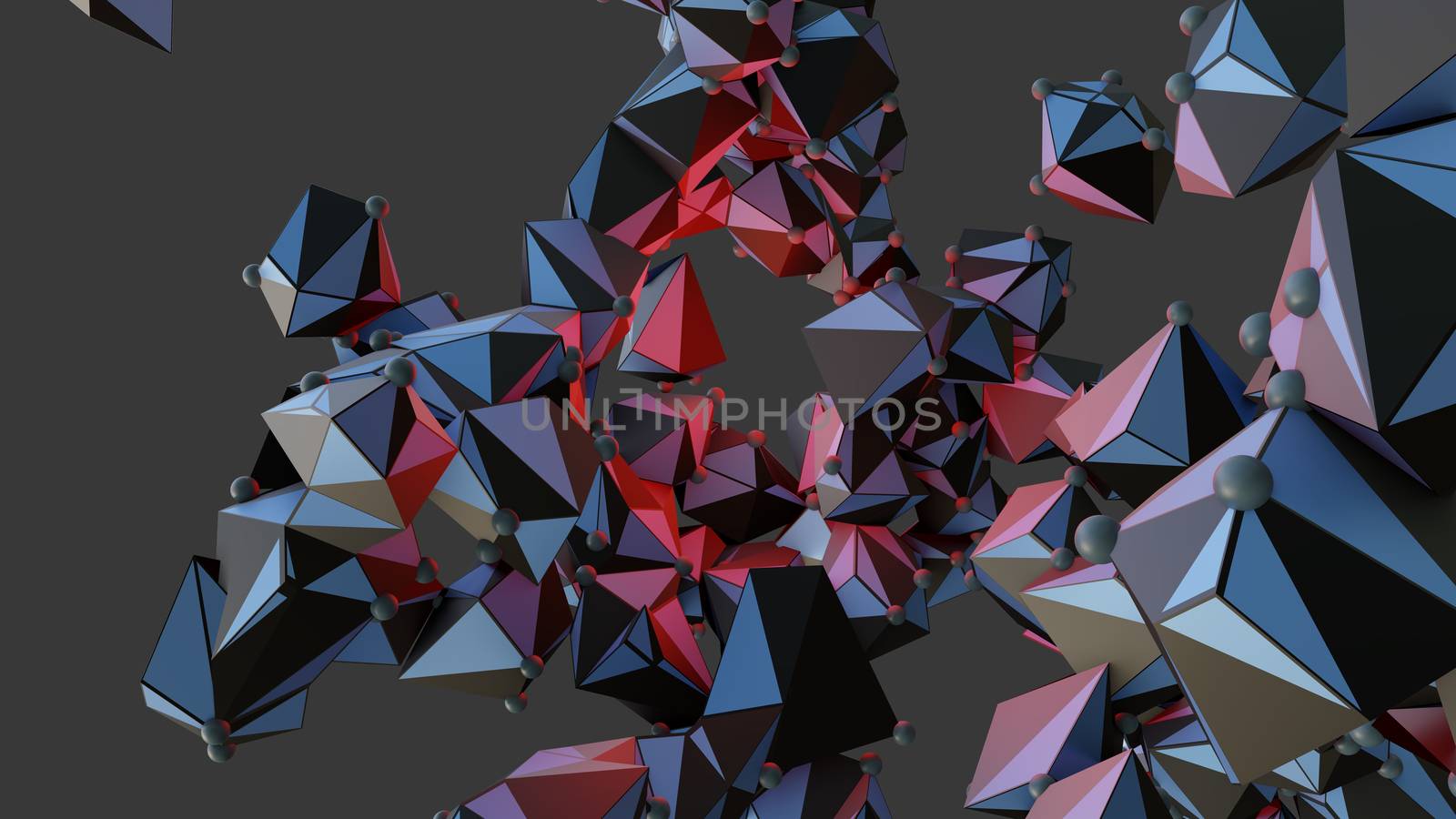 Big Data Abstract Background. 3d Illustration by cherezoff