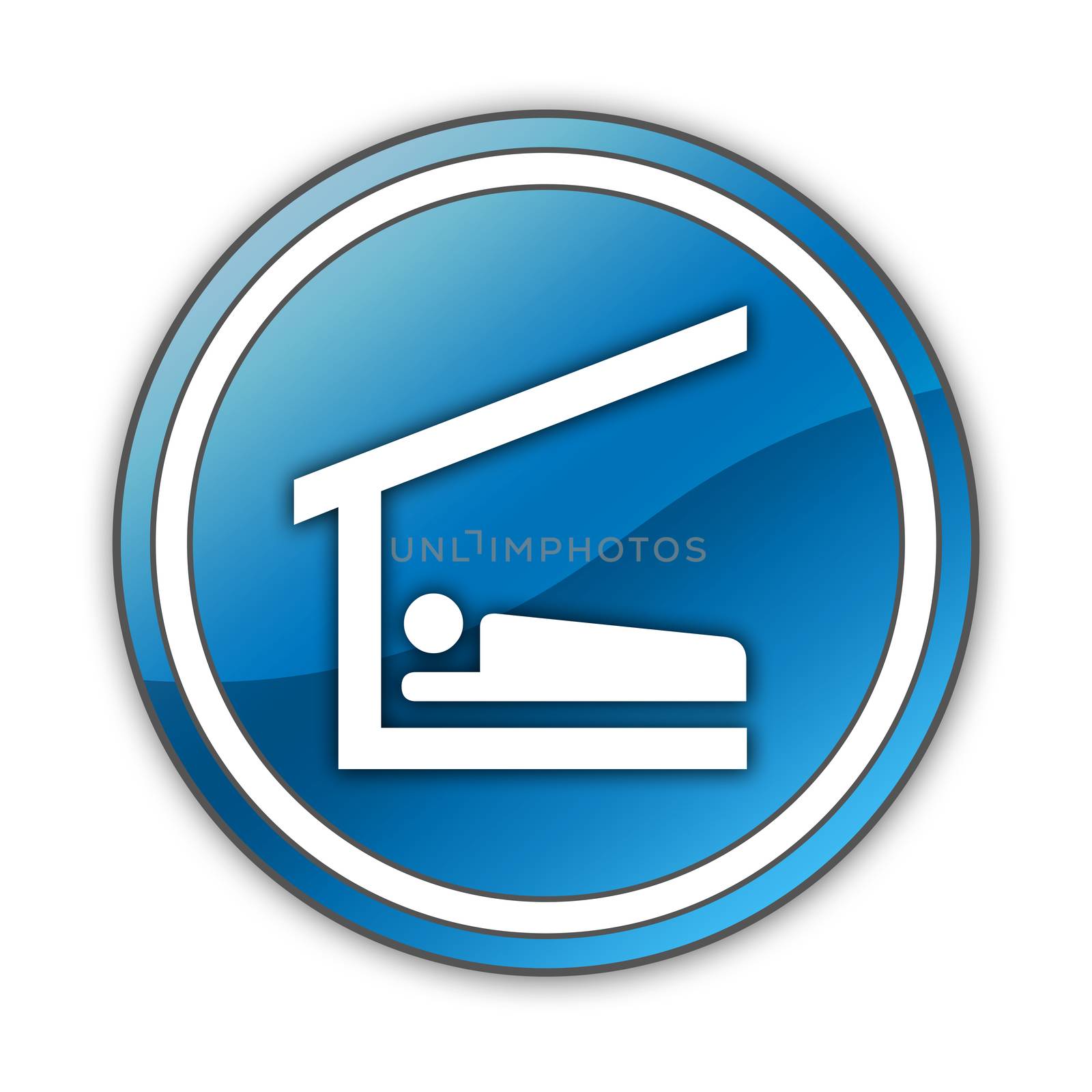 Icon, Button, Pictogram Sleeping Shelter by mindscanner