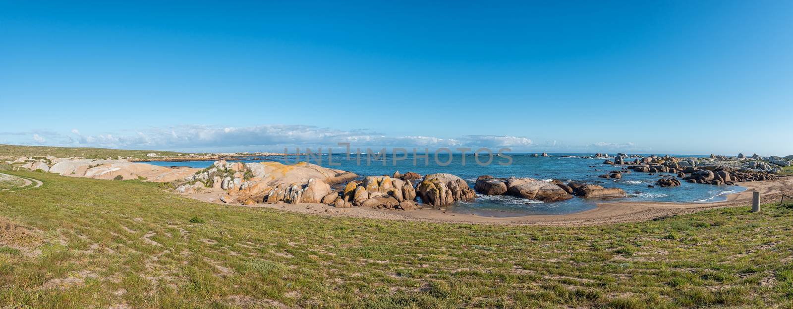 A seascape panorama near Tietiesbaai at Cape Columbine near Paternoster in the Western Cape Province