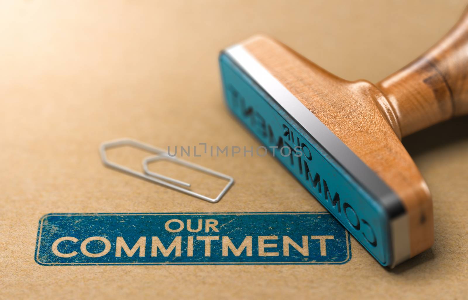 Our Commitment, Rubber Stamp Concept by Olivier-Le-Moal