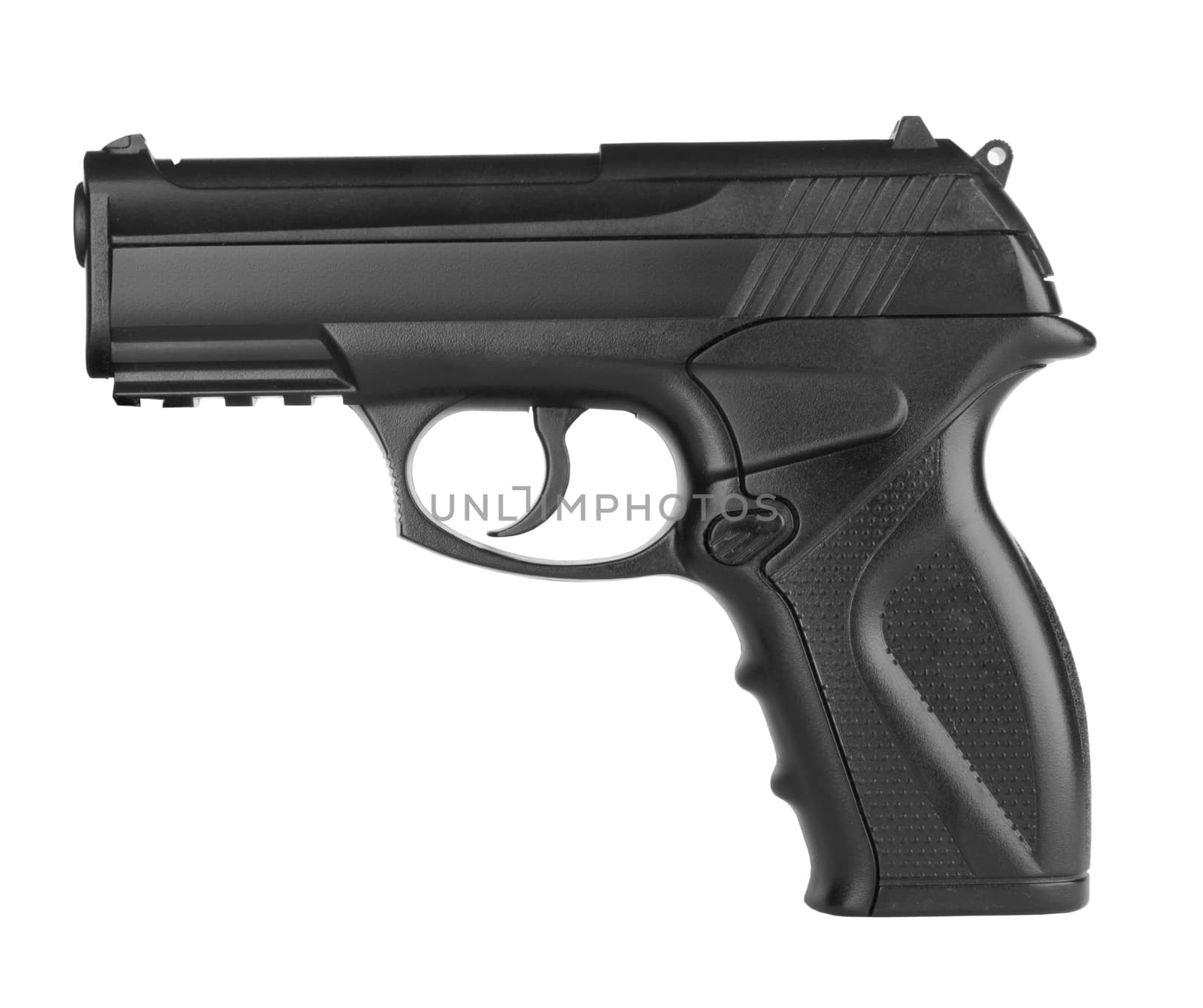 Pistol isolated on a white background