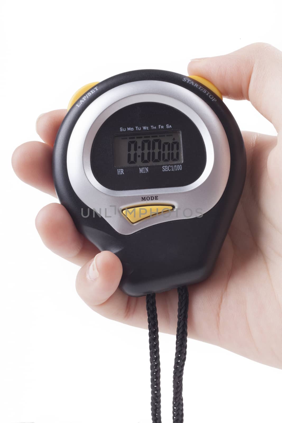 Black Digital Stopwatch by orcearo