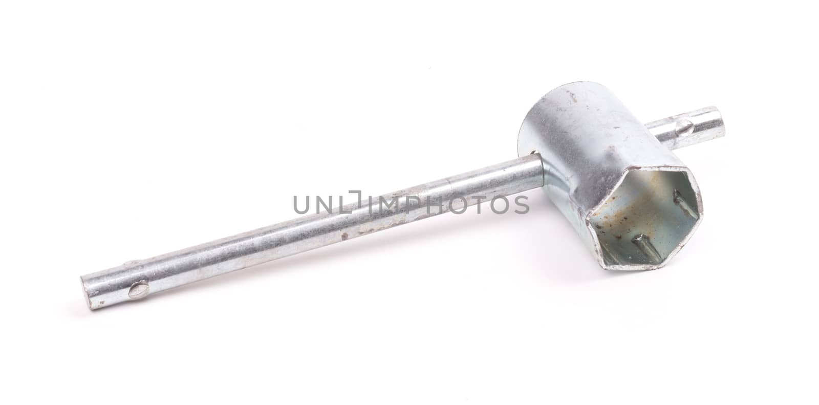 Wrench tool isolated on a white background