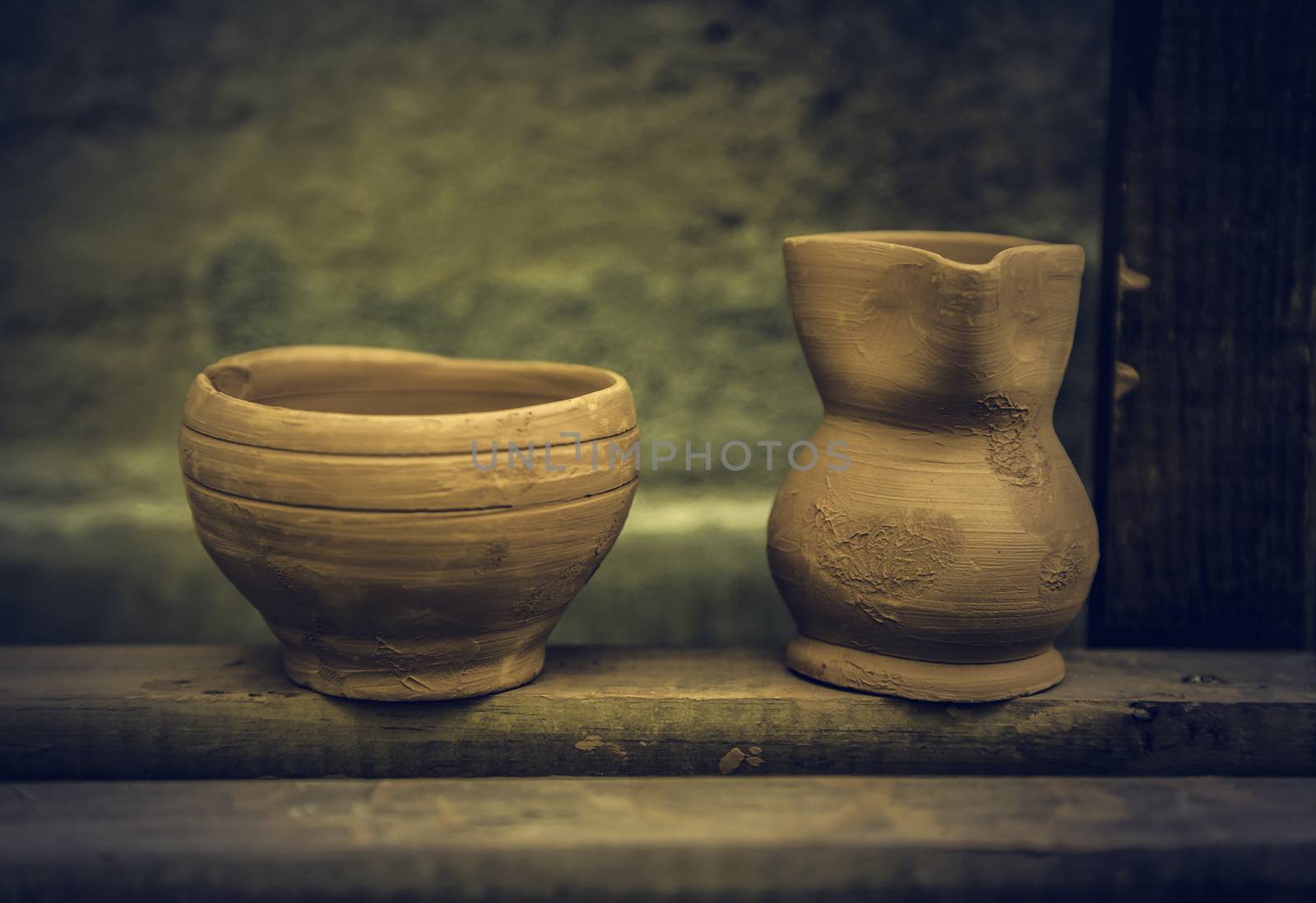 Handmade clay containers by esebene