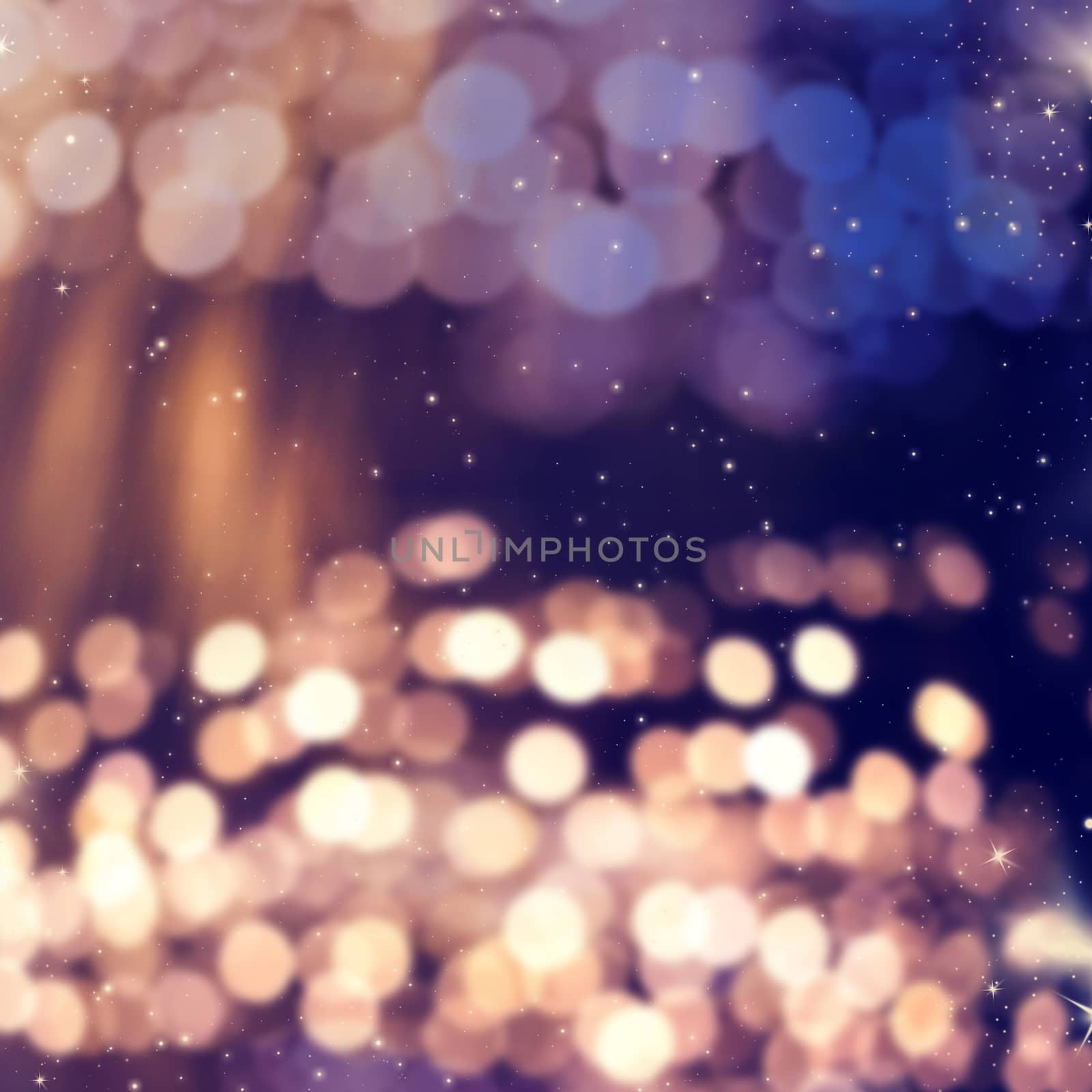 blurred bokeh of Christmas lights by melis