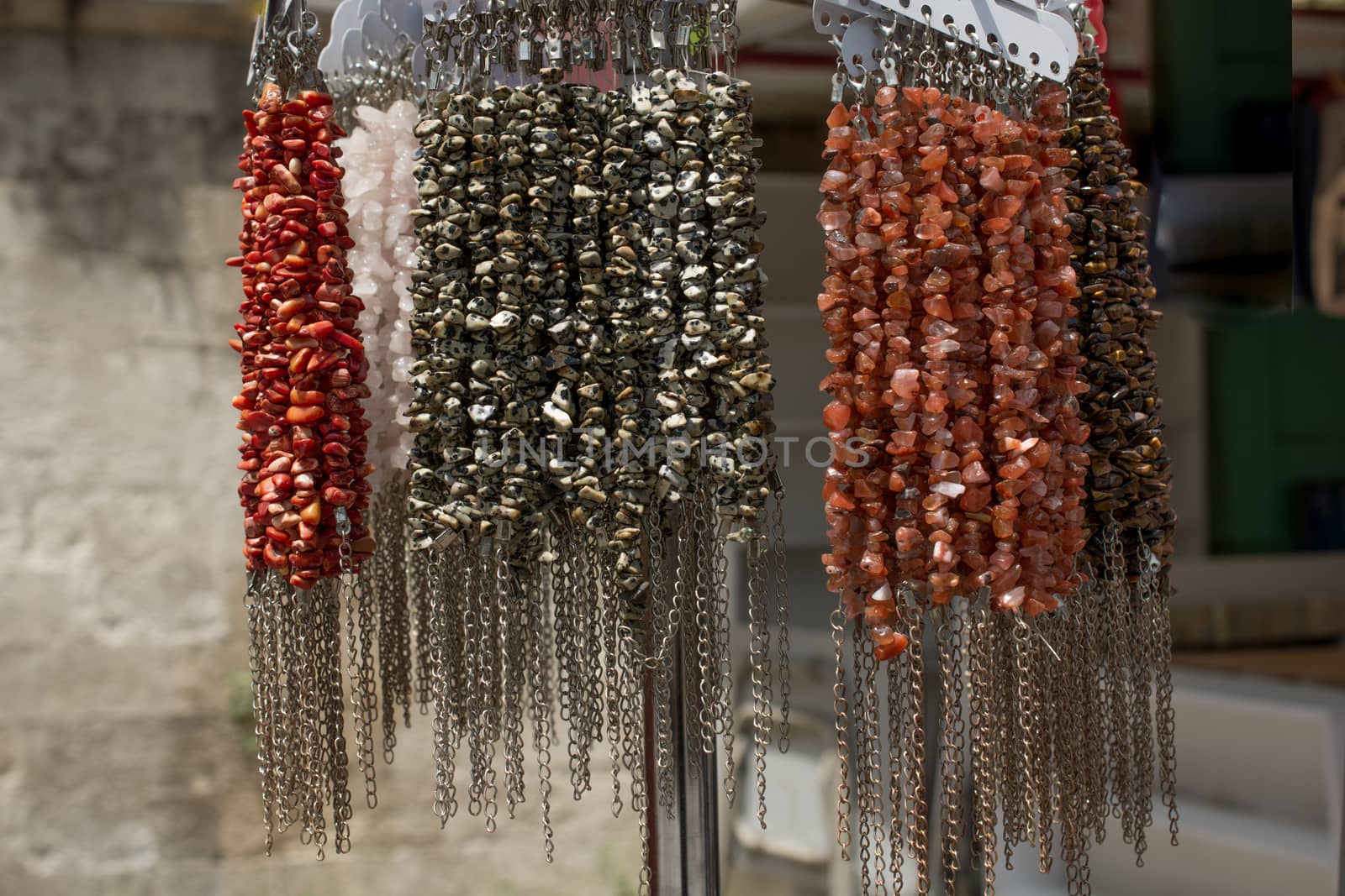 Colorful beads of various color