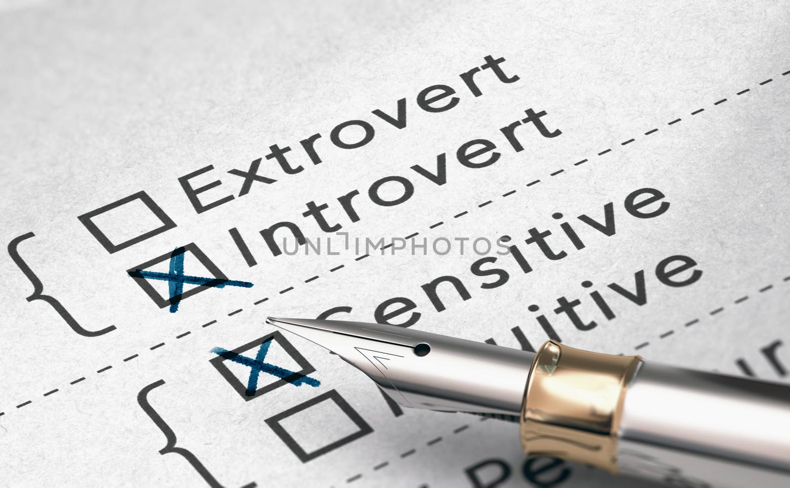 Personality Test, Extrovert or Introvert Person by Olivier-Le-Moal