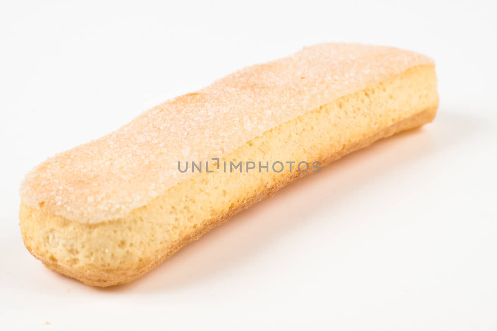 baby cookie close-up on white background