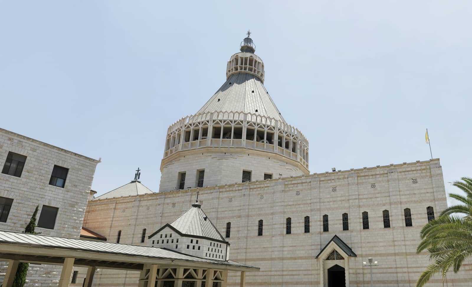 nazareth holly  church of  the annunciation  in the summer