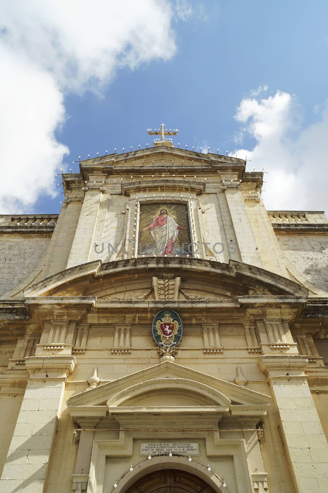 Details of St. Paul church in Rabat, Malta                     