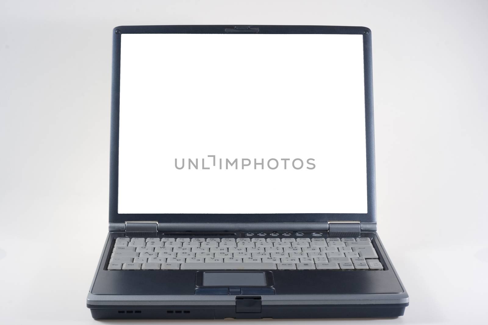 laptop white screen white background