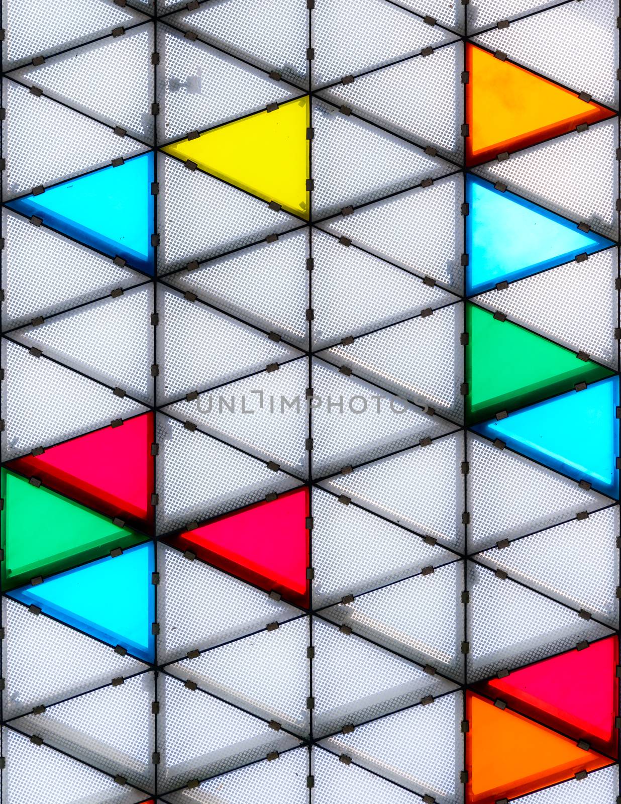 Modern and colorful glass roof by dutourdumonde