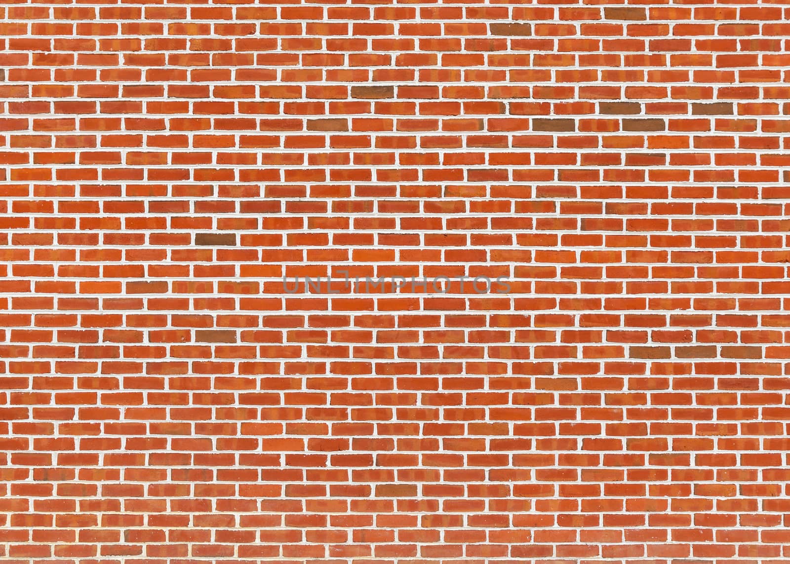 Red brick wall texture with white joints