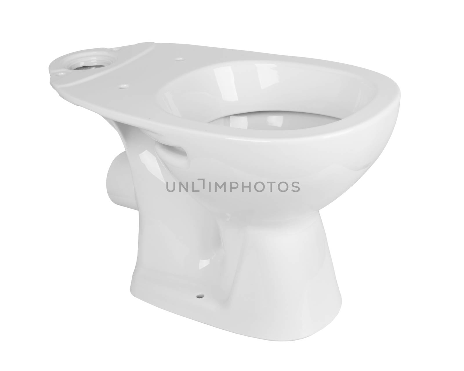 toilet bowl isolated on a white background