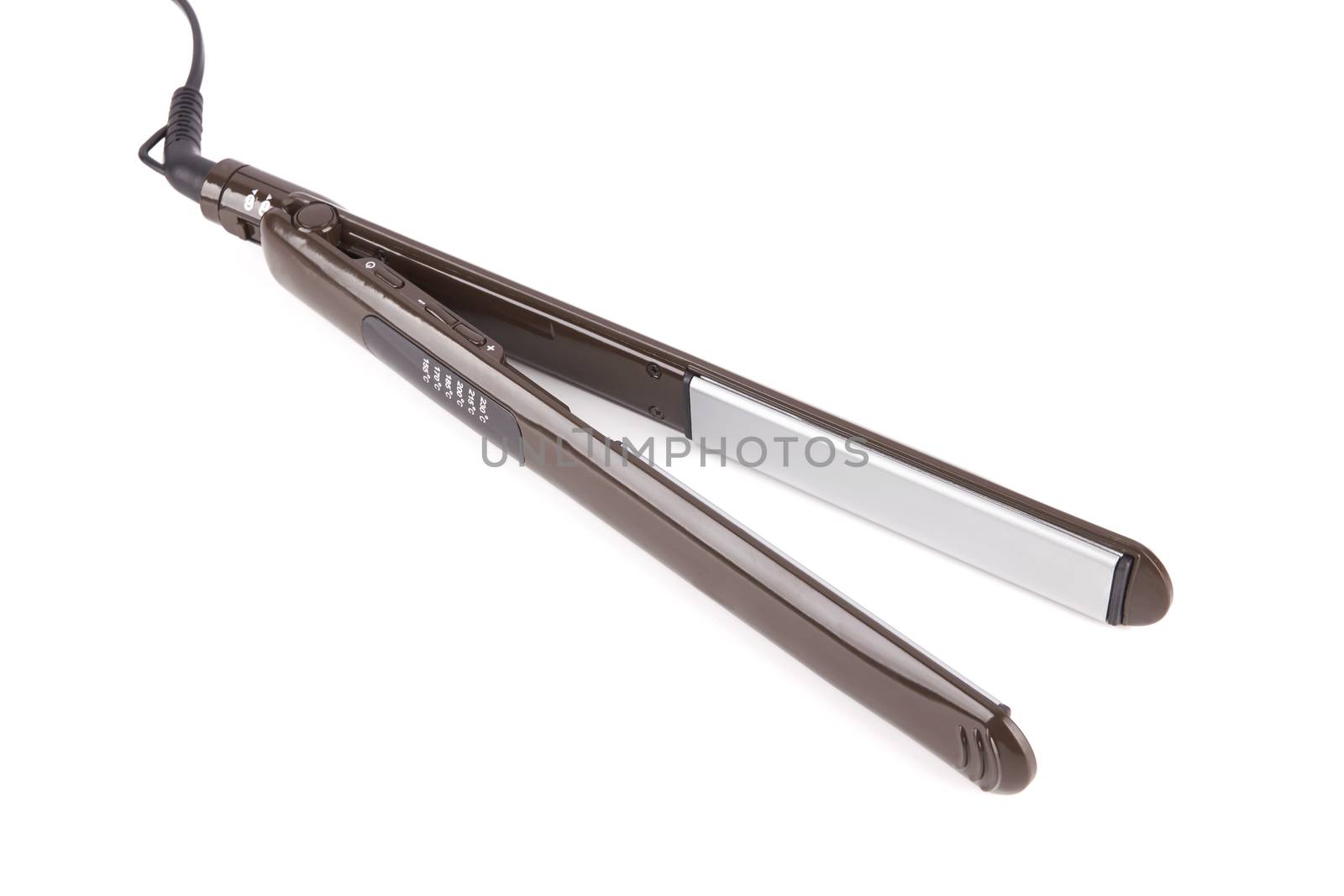 Hair straightener isolated on a white background