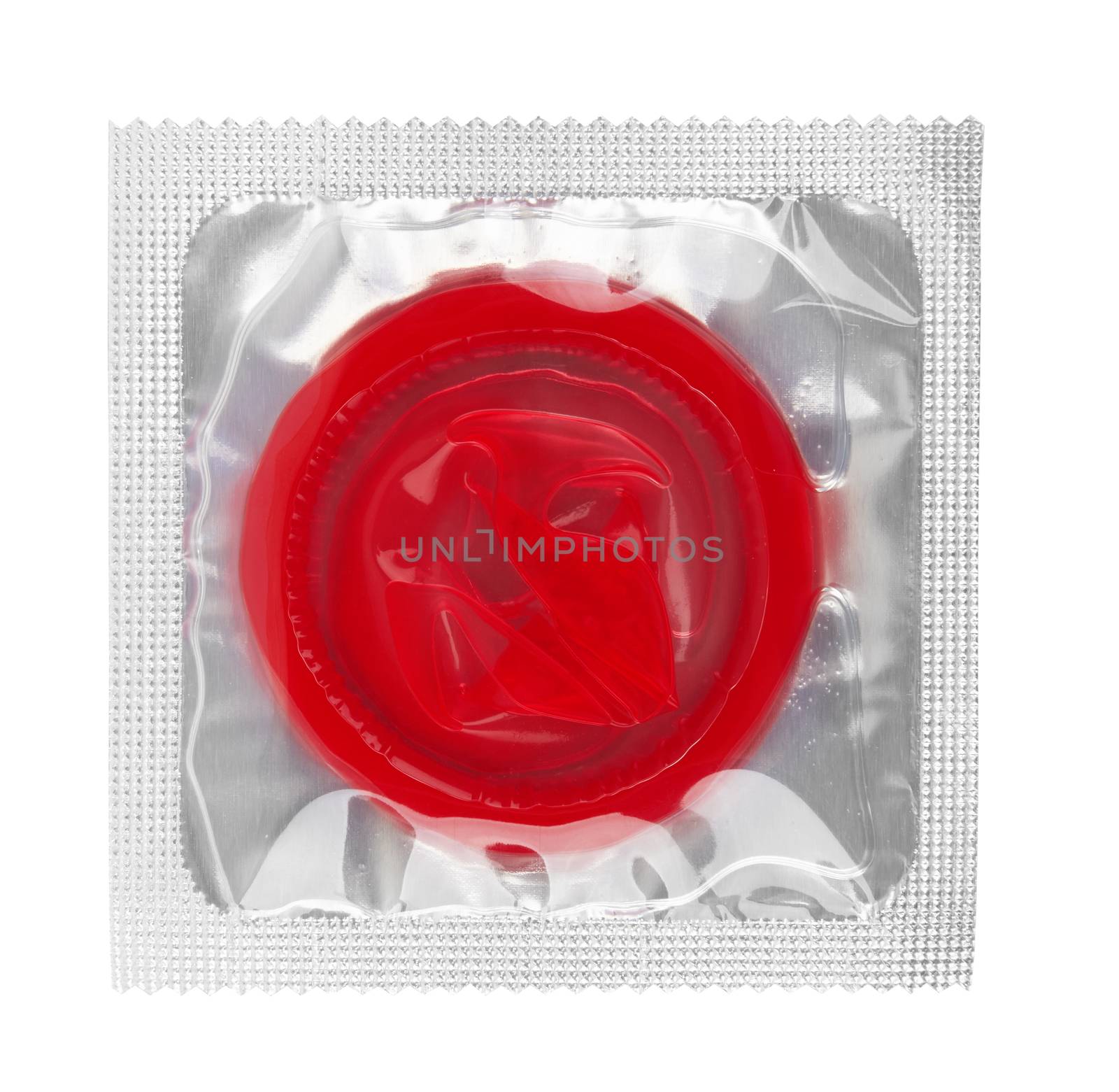 Condom isolated on a white background