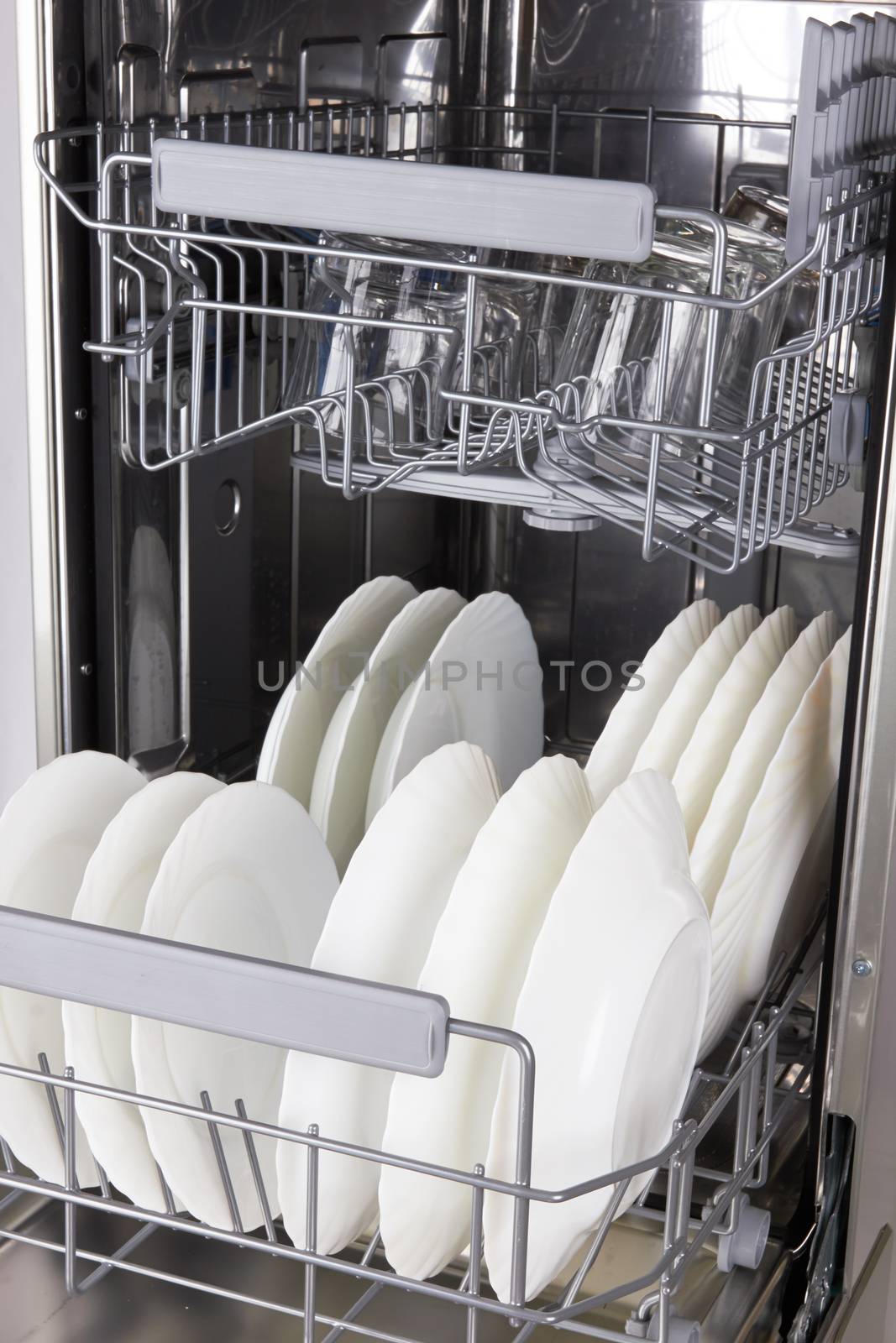 Dishwasher machine isolated on a white background