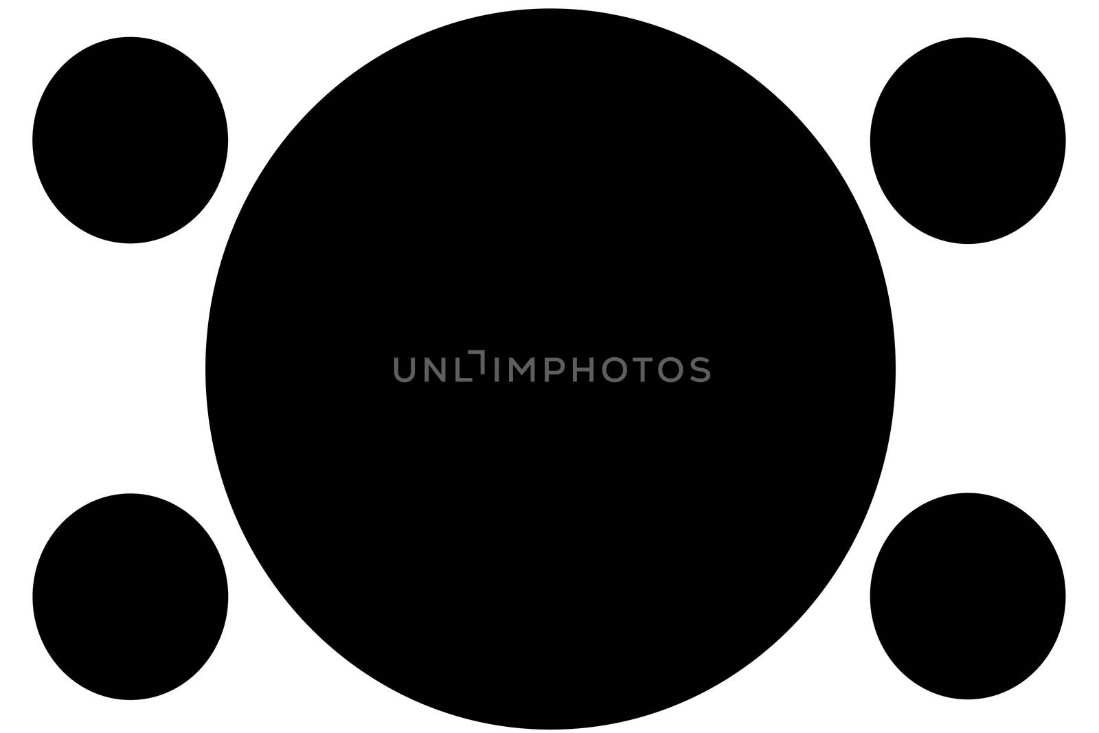 Circular Colored Banners - Black Circles. Can be used for Illustration purpose, background, website, businesses, presentations, Product Promotions etc. Empty Circles for Text, Data Placement.