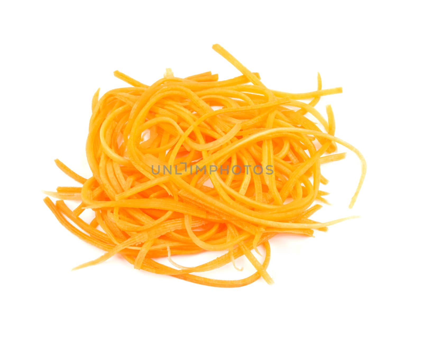 Grated carrot isolated by pioneer111