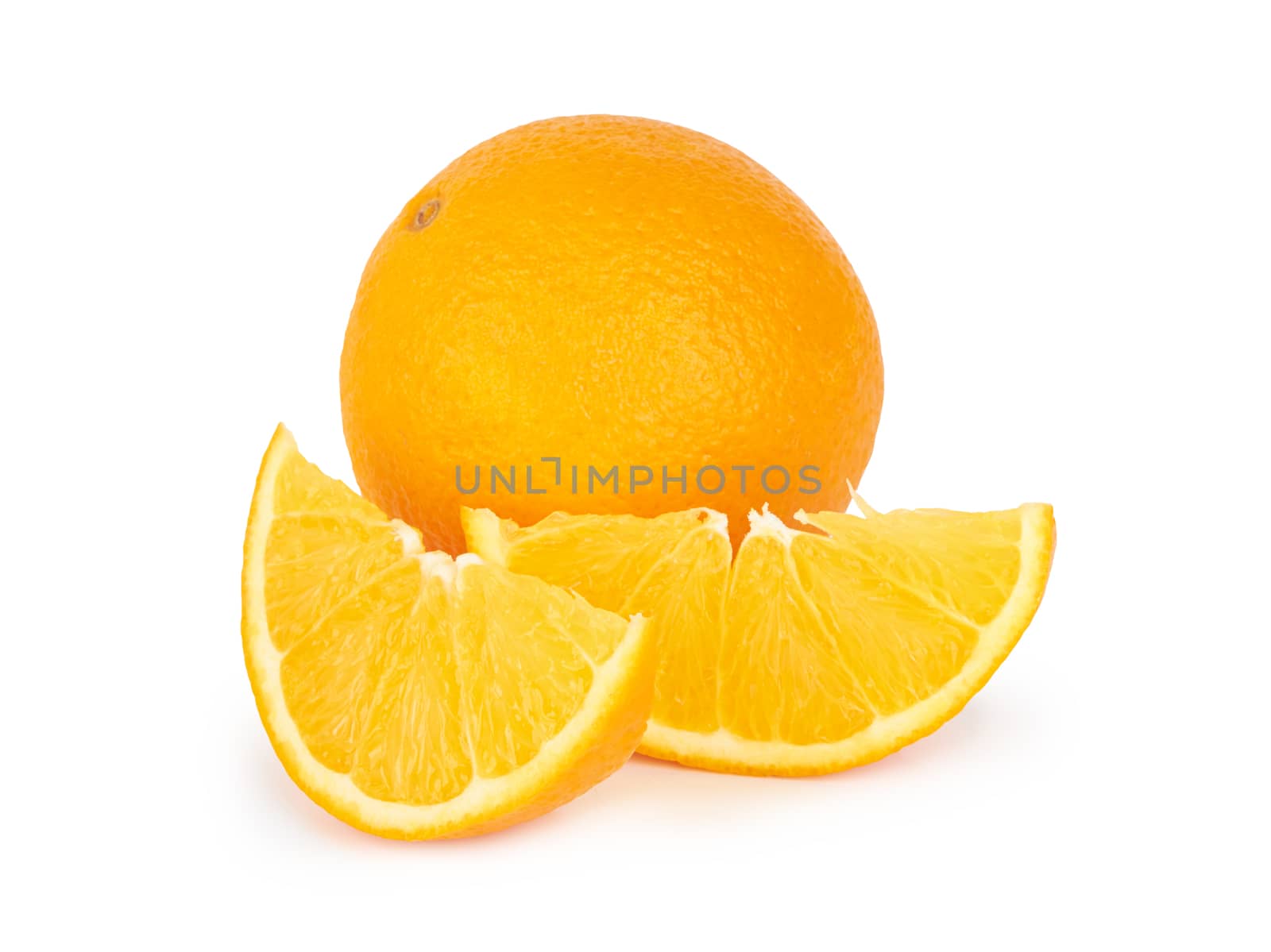 Orange fruit isolated on a white background