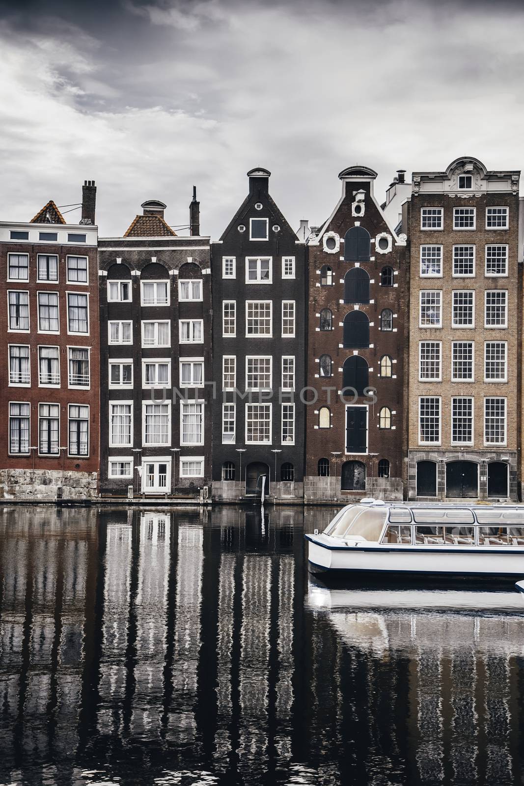 AMSTERDAM, NETHERLAND - SEPTEMBER 06, 2018, Central station building. The building of the Central station is one of the architectural attractions of the city, Netherland on September 06, 2018