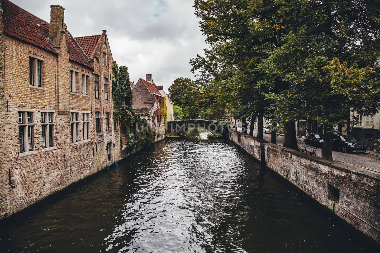 Bruges medieval canals by esebene